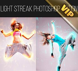 ps动作：Light Streak Photoshop Action